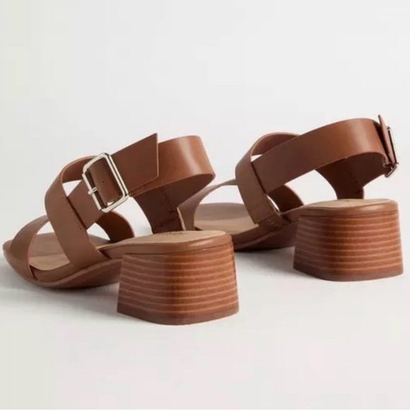 torrid Brown Triple-Strap Block Heel Sandals 9.5 WW - Picture 5 of 5
